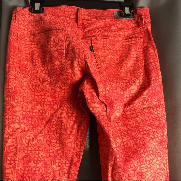 Levi’s 524 Superflow Straight Leg Bright Aztec Print Pants Jeans - Picture 6 of 13